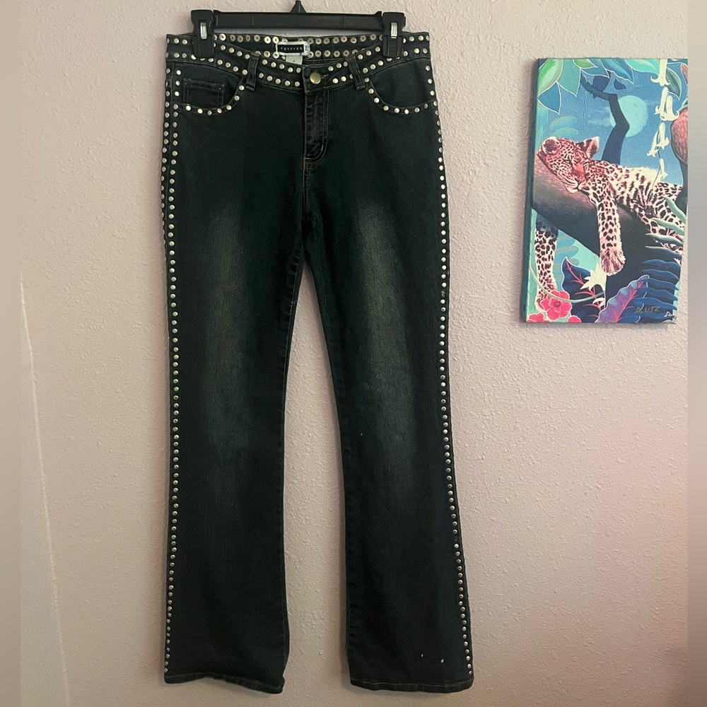 Vintage Y2k Studded Bootcut Jeans Forever 21